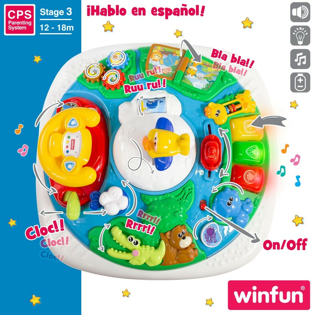 Toimintakeskus Winfun 2 osaa 47 x 41 x 47 cm